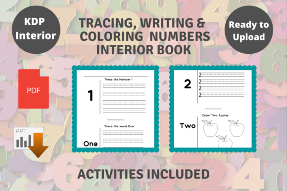 Download KDP Tracing, Writing &amp; Coloring Numbers - K Collection