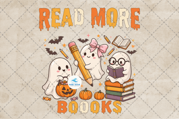 Download Read More Books Halloween Teacher Png - K Collection