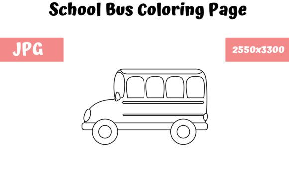 Download School Bus - Coloring Page for Kids - K Collection