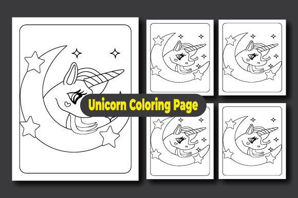 Download Unicorn Coloring Page,kdp Coloring Page - K Collection