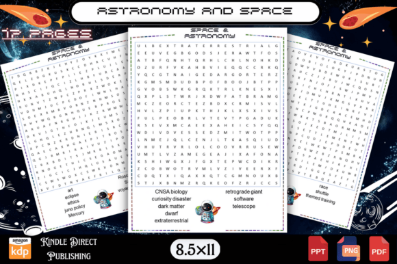 Download Astronomy and Space Word Search for Kids - Premium Resources