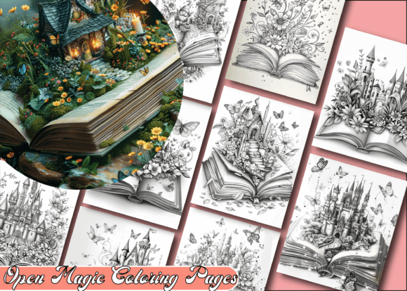 Download Open Magic Coloring Book for Adults - K Collection