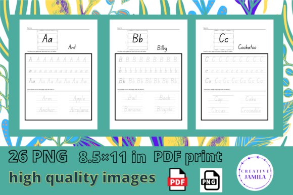 Download ABC Handwriting Tracing Book - K Collection