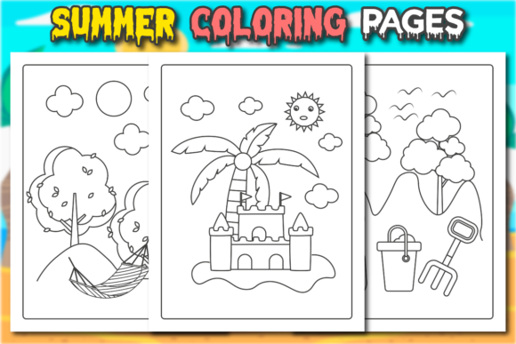 Download Summer Coloring Pages for Kids - K Collection