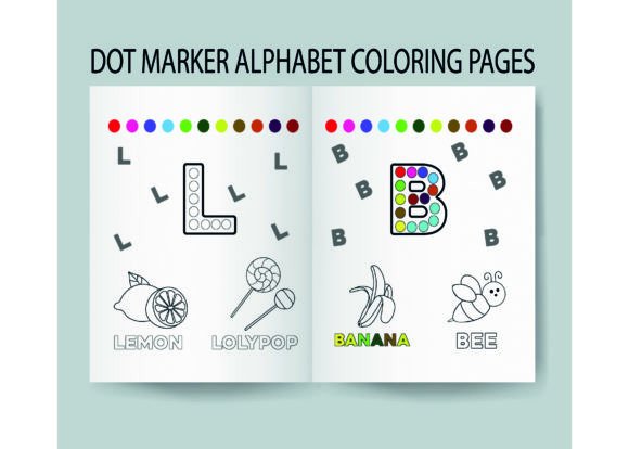 Download Kids DOT MARKER ALPHABET COLORING PAGES - K Collection