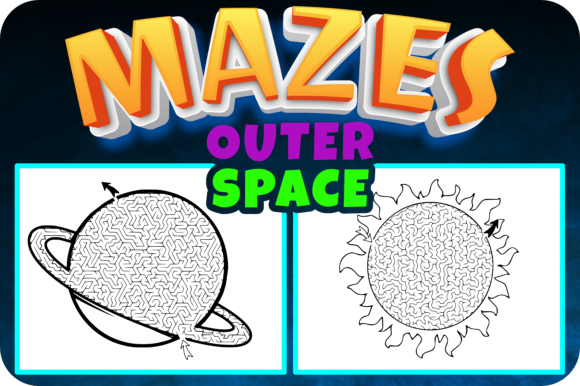 Download Maze Activities Book: Outer Space Galaxy - K Collection