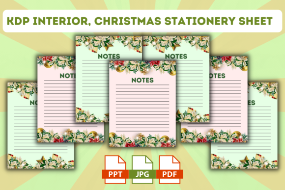 Download KDP Interior, Christmas Stationary Sheet - K Collection