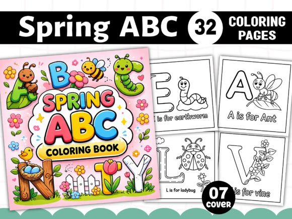 Download Spring ABC Coloring Book for Kids - K Collection
