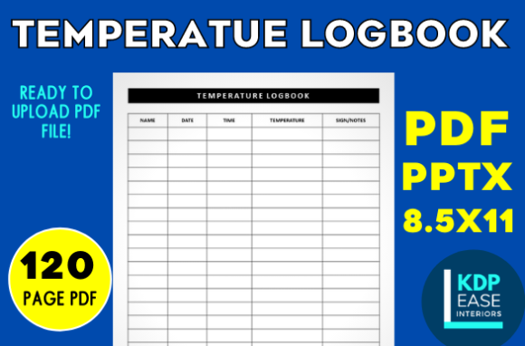 Download Temperature Logbook KDP Ready to Upload - K Collection