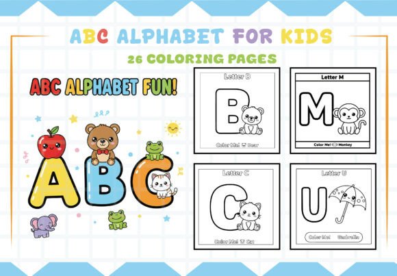 Download ABC Alphabet Coloring Pages for Kids - K Collection