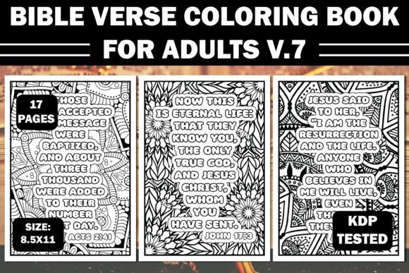 Download Bible Verse Coloring Book for Adults V.7 - K Collection