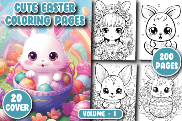 Download 200 Cute Easter Coloring Pages for Kids - K Collection