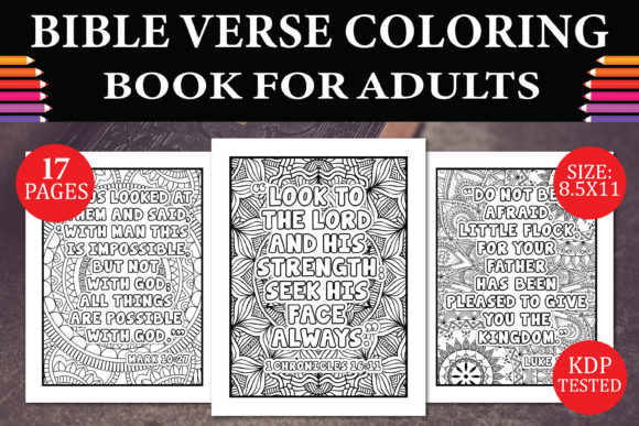 Download Bible Verse Coloring Book for Adults V.3 - K Collection