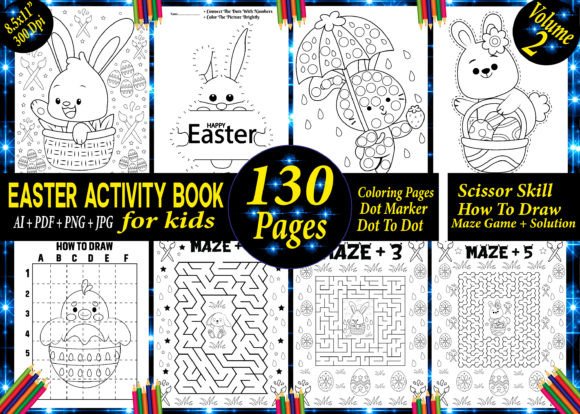 Download Full Easter Activity Book for Kids - K Collection