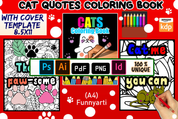 Download Cat Quotes Coloring Book for Kdp - K Collection