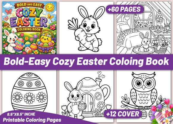 Download BOLD and EASY COZY EASTER COLORING BOOK - K Collection