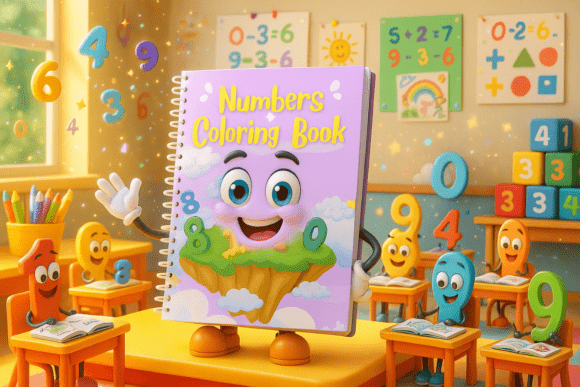 Download "Numbers 0-100 " Coloring Book. - K Collection