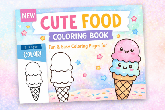 Download Cute Food Coloring Pages for Kids - K Collection