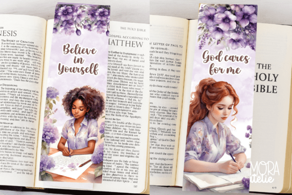 Download Watercolour Christian Bookmarks - K Collection