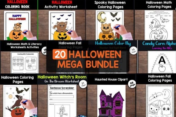 Download Halloween Educational Fun Pack Bundle - K Collection