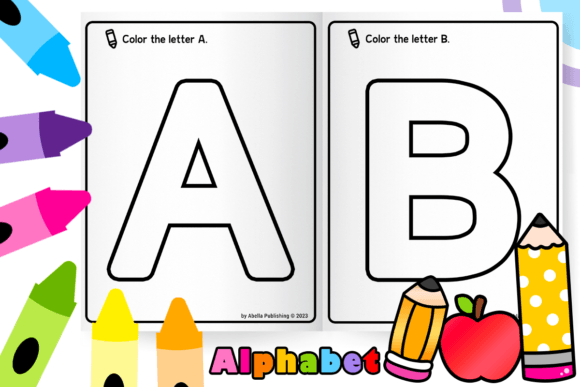 Download Alphabet Coloring Pages for Kindergarten - K Collection
