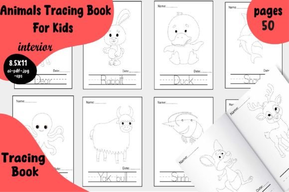 Download Animals Tracing Book for Kids - K Collection