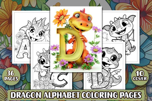 Download Dragon Alphabet Coloring Pages for Kids - K Collection