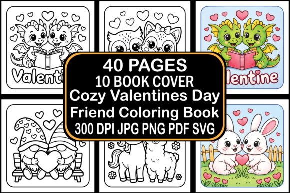 Download Cozy Valentines Day Friend Coloring Book - K Collection