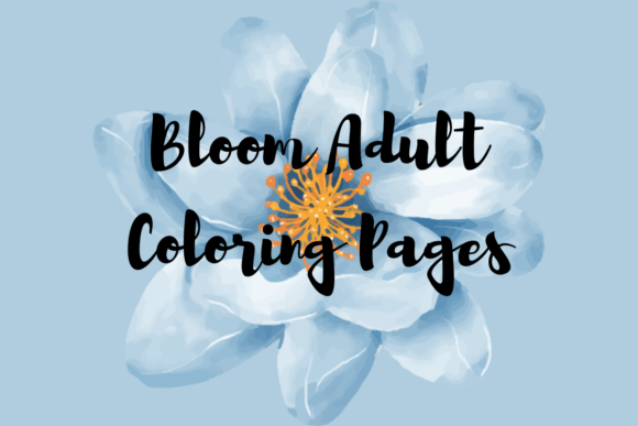 Download Bloom Adult Coloring Pages I KDP - K Collection