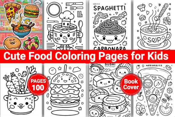 Download Cute Food Coloring Pages for Kids - K Collection