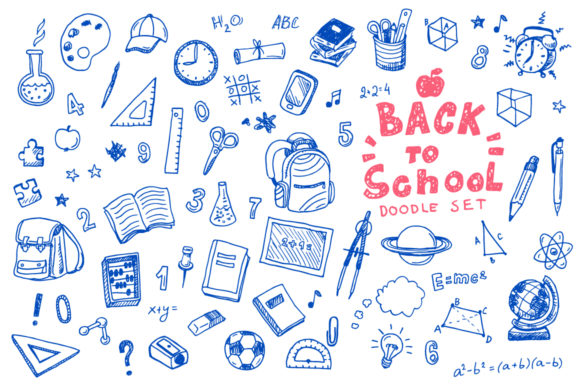 Download Back to School Doodle Vector Set - K Collection