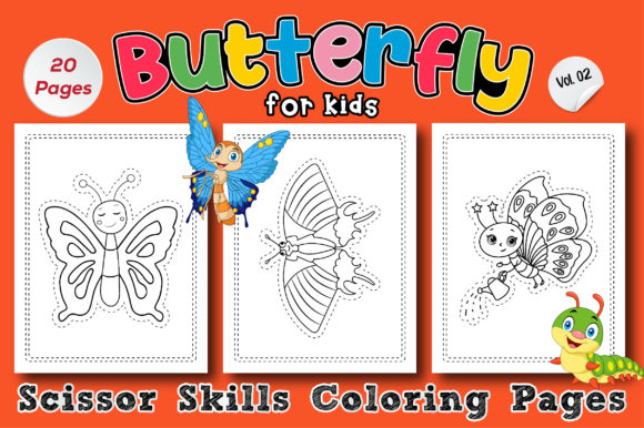 Download Butterfly Scissor Skills Coloring Pages - K Collection