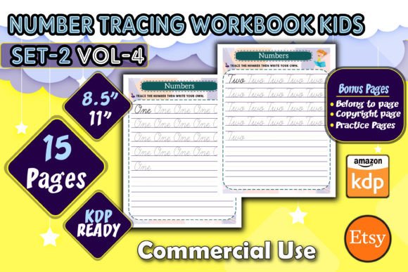 Download Number Trace Workbook Pre-K for Kids - K Collection
