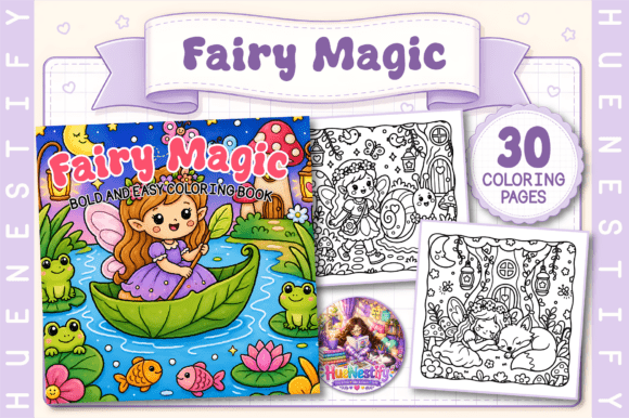 Download Fairy Magic Bold and Easy Coloring Book - K Collection
