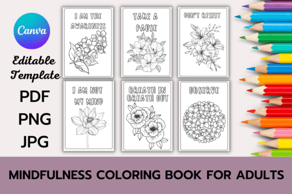 Download MINDFULNESS COLORING BOOK TEMPLATE - K Collection