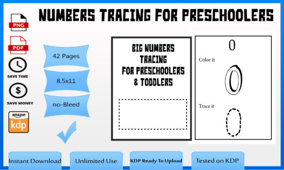 Download Numbers Tracing for Preschoolers KDP - K Collection