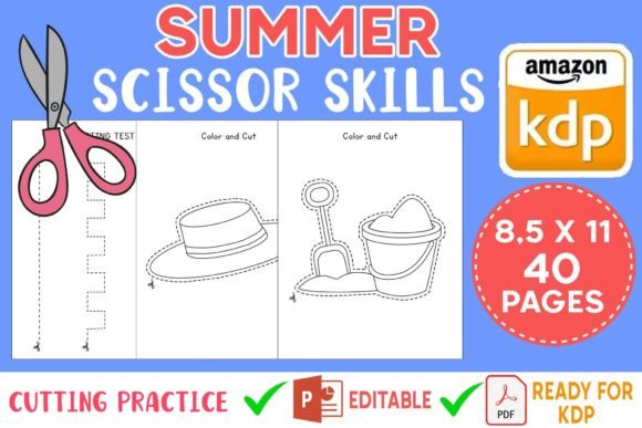 Download Summer Scissor Skills Kdp Activity Book - K Collection