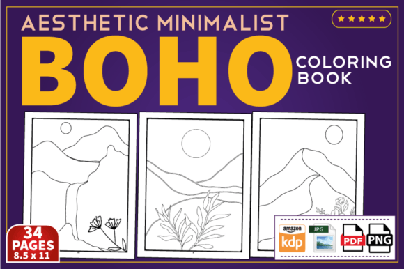 Download Minimalist Landscape Coloring Book - K Collection