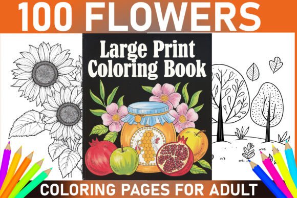 Download Bold and Easy Large Print Coloring Book - K Collection