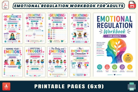 Download Emotional Regulation Workbook for Adults - K Collection