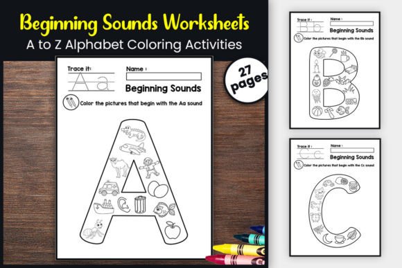 Download Beginning Sounds Alphabet Worksheets - K Collection