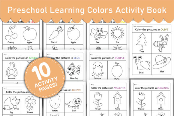 Download Preschool Learning Colors Activity Book - K Collection