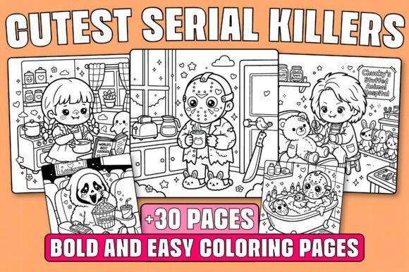 Download Cutest Serial Killers Coloring Book - K Collection