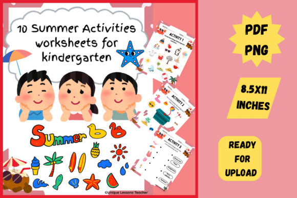 Download 10 Summer Activities Worksheets - K Collection