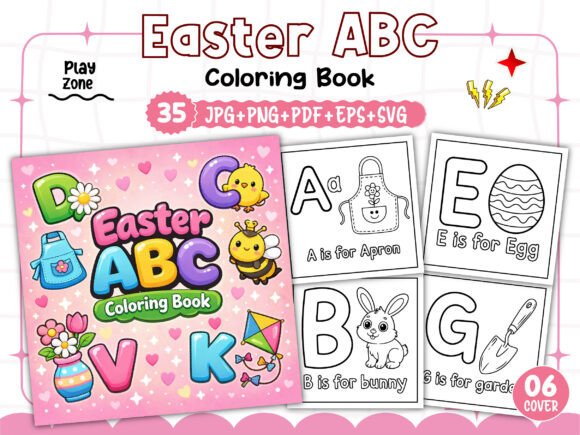 Download Easter ABC Coloring Book for Kids - K Collection