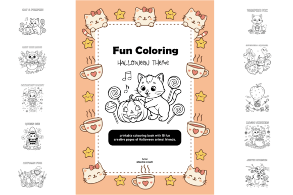 Download Halloween Fun Coloring Pages for Kids - K Collection