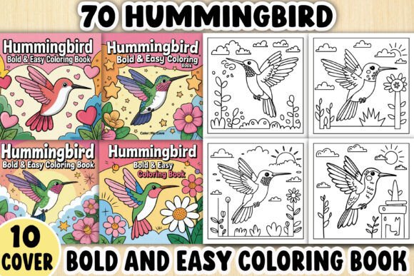 Download Hummingbird Bold &amp; Easy Coloring Book - K Collection