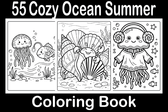 Download Cozy Ocean Summer Coloring Book - K Collection