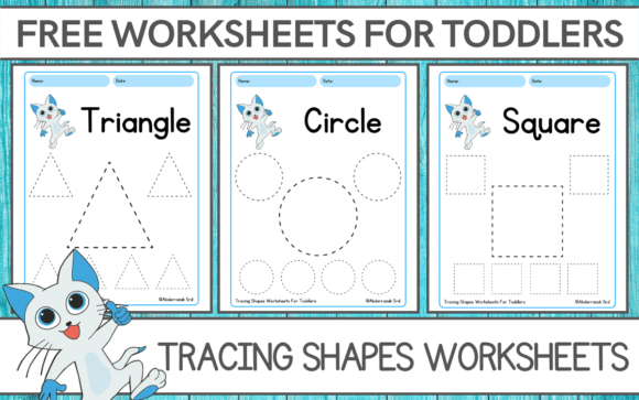 Download Tracing Shapes Worksheets for Toddlers - K Collection