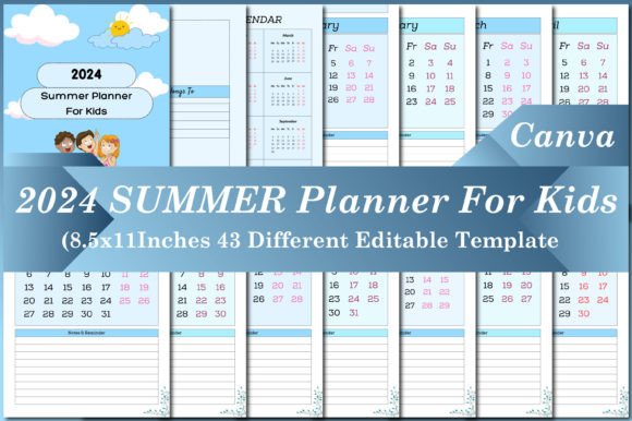 Download 2024 Summer Planner for Kids - K Collection